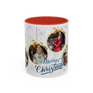 Personalized Family Christmas Coffee Mug with 6 family photos