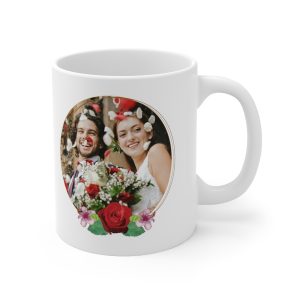 Wedding Mug Rose Floral Design