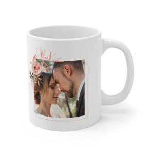 Wedding Mug hand painted watercolor art