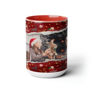 Torn Christmas Wrapping Paper ! 15oz Mug