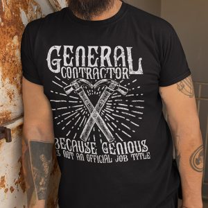 Retro General Contractor - Distressed Funny Tee