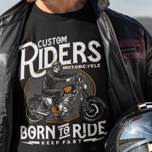 Custom Riders Motorcycle - Born to Ride, Keep Fast Top