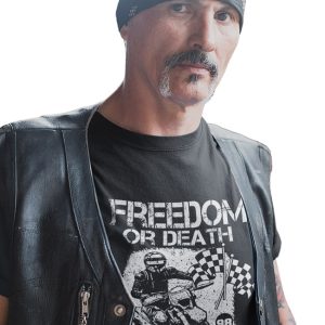 Freedom or Death Classic Retro Bike Tee