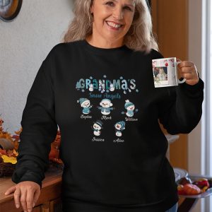 Christmas Snow Angel Grandma Tee