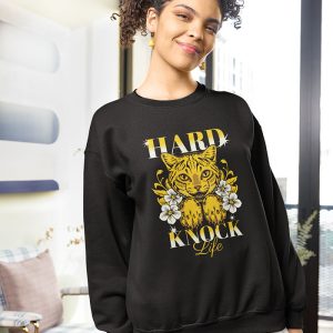 Hard Knock Life - Cute Golden Cat HipHop Tee