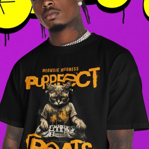 Purrfect Beats HipHop Tee