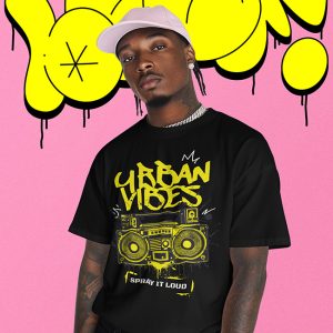 Urban Vibes - Spray it loud Graffiti style HipHop Tee